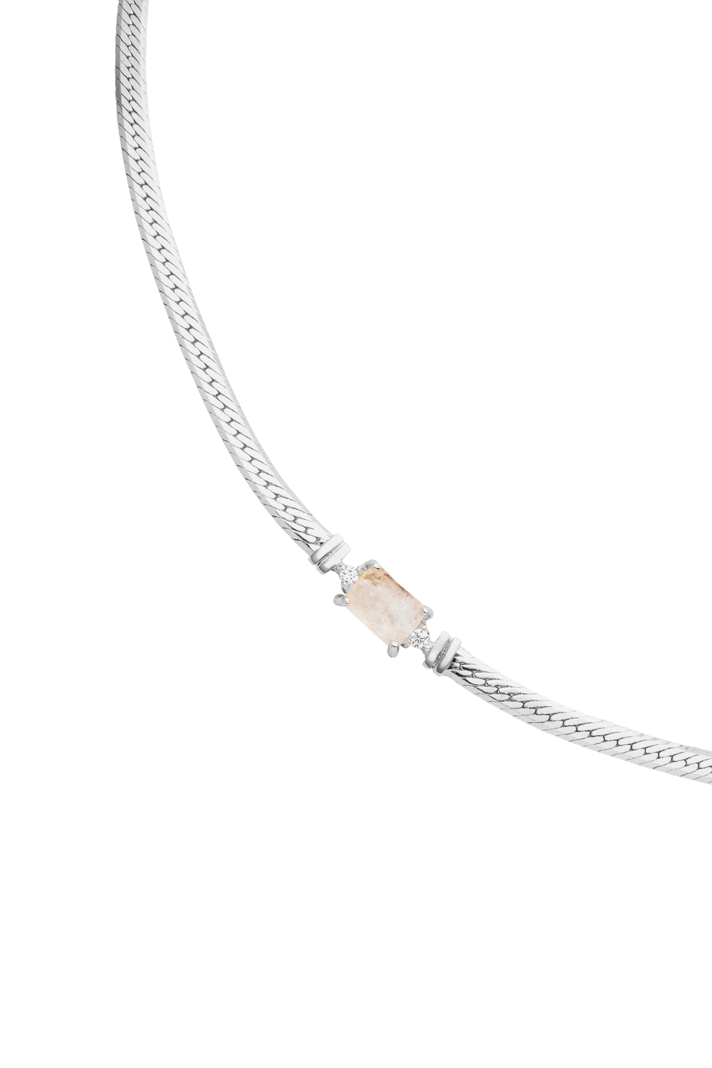 Moonstone Intuition Choker Silver