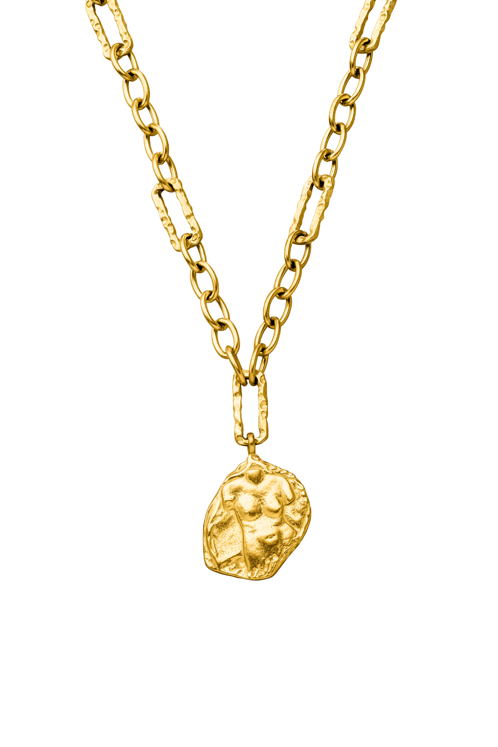 female-antique-coin-necklace-gold