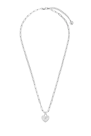 Sunray Heart Charm Pendant Necklace