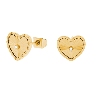 Sunray Heart Earstud