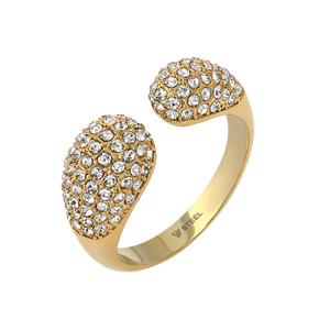 Sparkling Dome Ring Gold